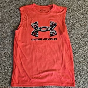 Youth Under Armour Muscle Tee Tank Top L EUC